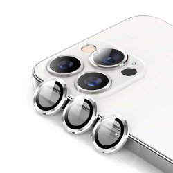 iPhone 13 Pro/iPhone 13 Pro Max Linsebeskyttelse Herdet glass Sølv