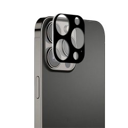 iPhone 13 Pro Max Linsebeskyttelse Herdet glass Svart