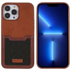 iPhone 13 Pro Deksel Kortholder Brun