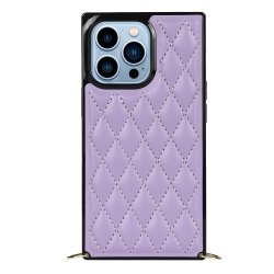 iPhone 13 Pro Deksel Square med Stropp Lilla