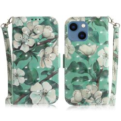 iPhone 14 Plus Etui Motiv Hvit Blomster