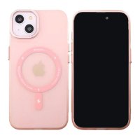 iPhone 14 Plus Deksel Kamerastøtfanger MagSafe Rosa