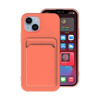 iPhone 14 Plus Deksel Kortholder Oransje