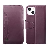 iPhone 14 Plus Etui Utbrettbar Kortlomme Lilla