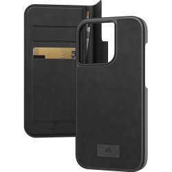 iPhone 14 Pro Etui 2 in 1 Wallet Case Avtakbart deksel Svart