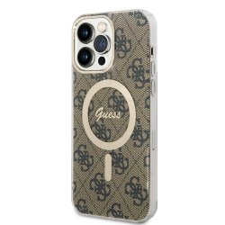 iPhone 14 Pro Max Deksel 4G Pattern MagSafe Brun