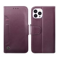 iPhone 14 Pro Etui Utbrettbar Kortlomme Lilla