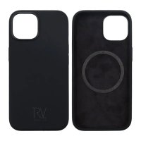 iPhone 15 Deksel Silikon MagSafe Svart
