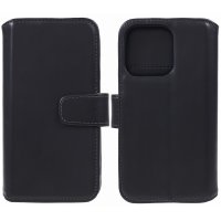 iPhone 15 Pro Etui Essential Leather Raven Black
