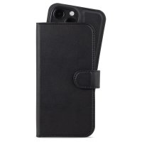 iPhone 15 Pro Max Etui Wallet Case Magnet Plus Svart