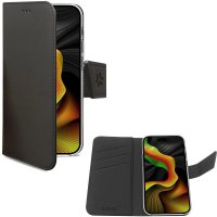 iPhone 15 Pro Max Etui Wally Wallet Case Svart