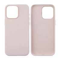 iPhone 15 Pro Max Deksel Silikon MagSafe Rosa