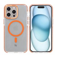 iPhone 15 Pro Max Deksel Forsterkede hjørner Oransje