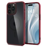 iPhone 15 Pro Max Deksel Ultra Hybrid MagFit Frost Deep Red