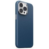 iPhone 15 Pro Deksel Litchi Pattern Series MagSafe Blå