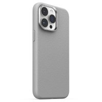 iPhone 15 Pro Deksel Litchi Pattern Series MagSafe Grå