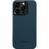 iPhone 15 Pro Deksel MagEZ Case 4 Black/Blue Twill