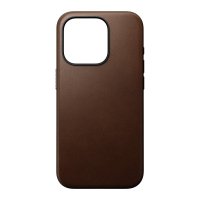 iPhone 15 Pro Deksel Modern Leather Case Brun