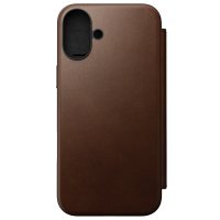 iPhone 16 Plus Etui Modern Leather Folio Brun