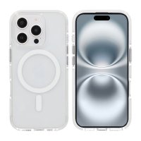 iPhone 16 Pro Max Deksel Støtsikker MagSafe Hvit