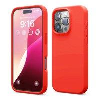 iPhone 16 Pro Max Deksel Silikon Rød