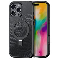 iPhone 16 Pro Max Deksel Aimo Series MagSafe Kickstand Svart