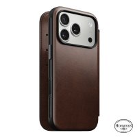 iPhone 17 Pro Etui Modern Leather Folio Horween Rustic Brown