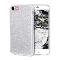 iPhone 7/iPhone 8/iPhone SE 2020/iPhone SE 2022 Deksel Glitter Sølv