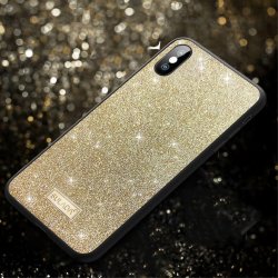 iPhone X/Xs Deksel Glitter Gull