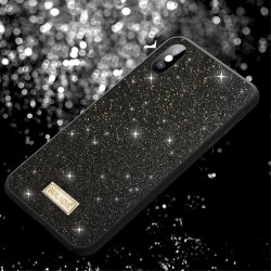 iPhone X/Xs Deksel Glitter Svart