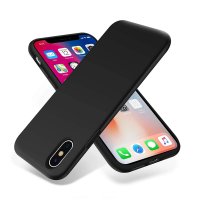 iPhone X/iPhone Xs Deksel Silikon Svart