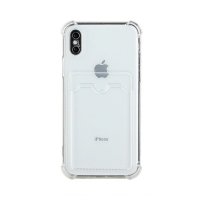 iPhone X/iPhone Xs Deksel Kortholder Støtsikker Transparent