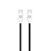 Kabel Cotton Braided USB-C/USB-C 1.5m Svart
