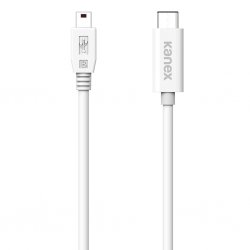 USB-C till Mini-B USB 2.0 Kabel 1.2 m