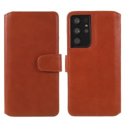 Samsung Galaxy S21 Ultra Etui Essential Leather Maple Brown