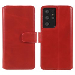 Samsung Galaxy S21 Ultra Etui Essential Leather Poppy Red