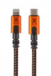 Xtreme USB-C to Lightning Cable 1.5m Svart Oransje