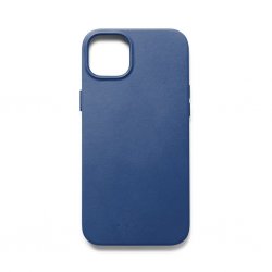 iPhone 14 Deksel Full Leather Case MagSafe Monaco Blue