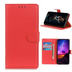 Nokia 3.4 Etui Litchi Rød