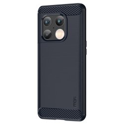OnePlus 10 Pro Deksel Børstet Karbonfibertekstur Blå