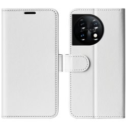 OnePlus 11 Etui Skinntekstur Hvit