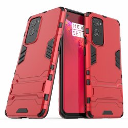 OnePlus 9 Pro Deksel Armor Stativfunksjon Rød