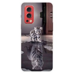 OnePlus Nord 2 5G Deksel Motiv Katt Og Tiger