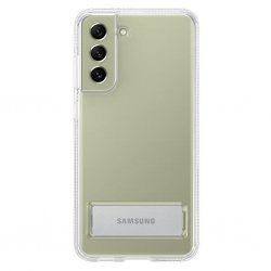 Original Galaxy S21 FE Deksel Clear Standing Cover Transparent Klar
