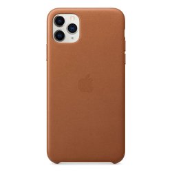 Original iPhone 11 Pro Max Deksel Leather Case Brun