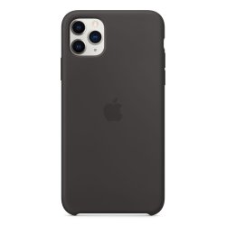 Original iPhone 11 Pro Max Deksel Silikoni Case Svart