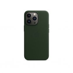 Original iPhone 13 Pro Deksel Leather Case MagSafe Sequoia Green