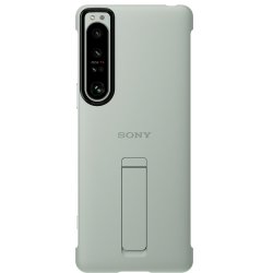 Original Xperia 1 IV Deksel Style Cover with Stand Grå