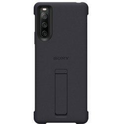 Original Xperia 10 IV Deksel Style Cover with Stand Svart