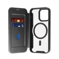 iPhone 15 Pro Etui Book Mag Svart